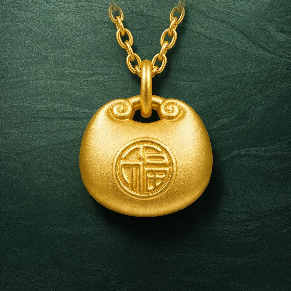 小福包吊坠 足金999 XG60709