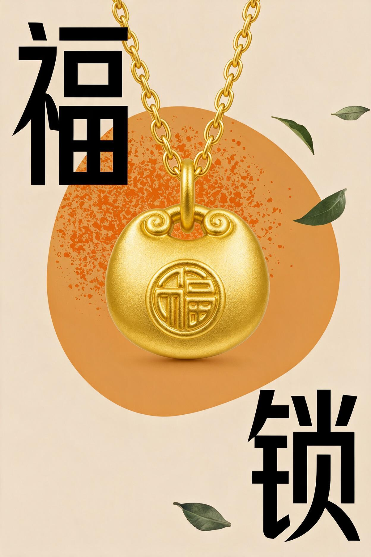 小福包吊坠 足金999 XG60709